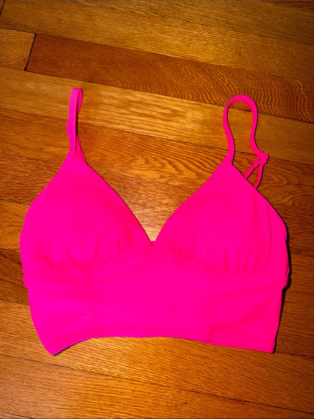 Aerie small hot pink bikini top
